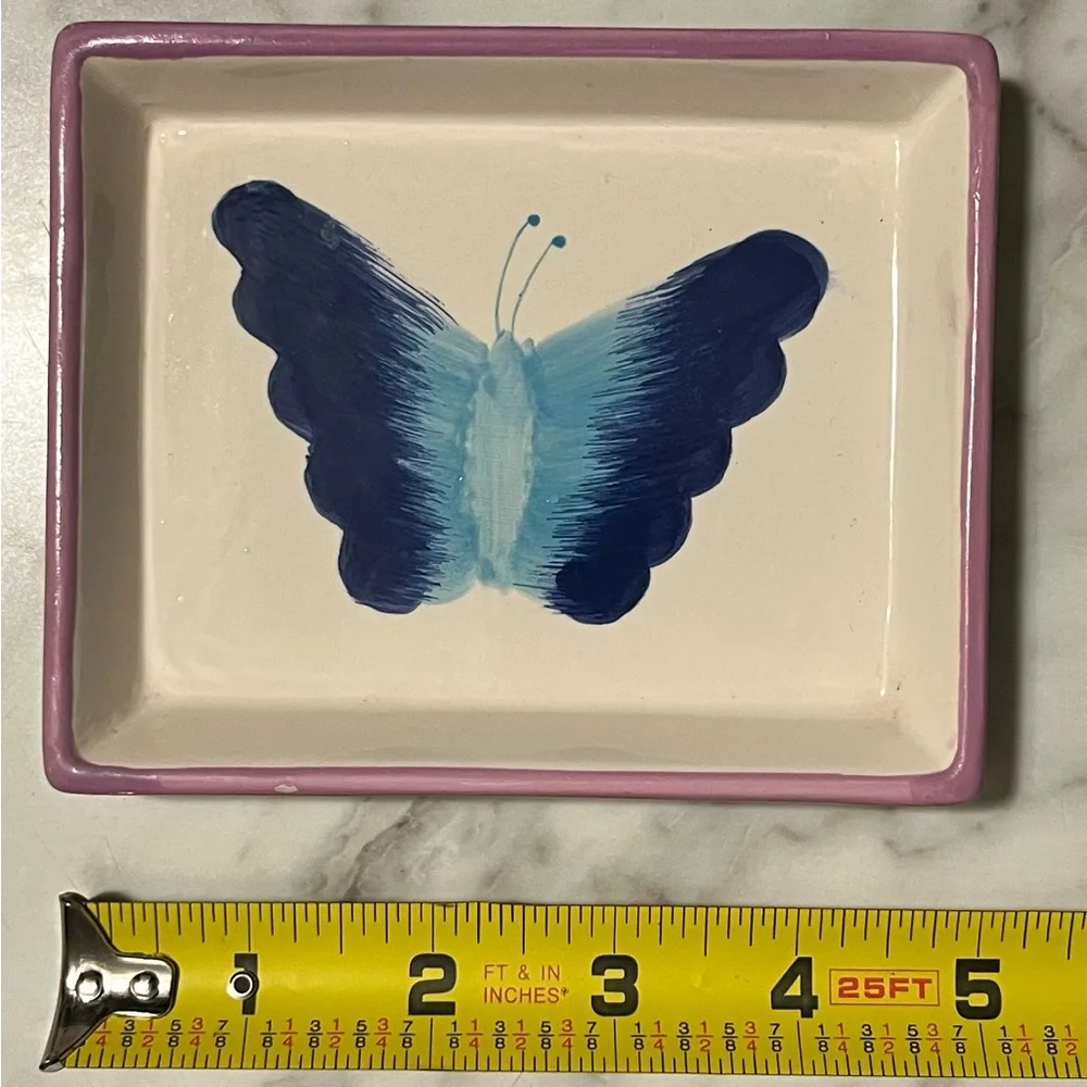 Butterfly Soap Dish Ring Key Trinket Tray